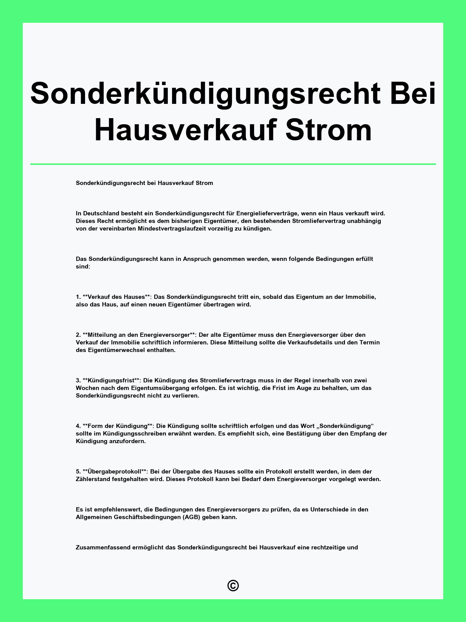 Sonderkndigungsrecht Darlehen Bei Hausverkauf
